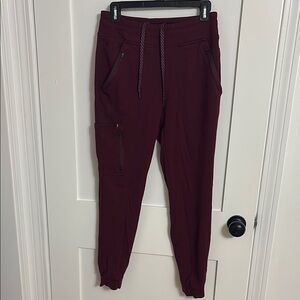 Jaanuu Scrub Maroon Jogger Pants